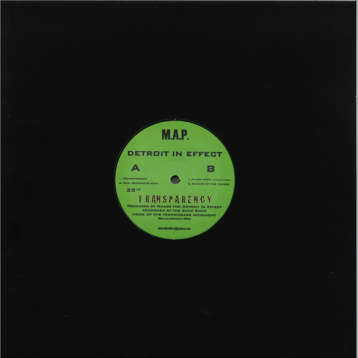 Back cover — Detroit In Effect — Transparency