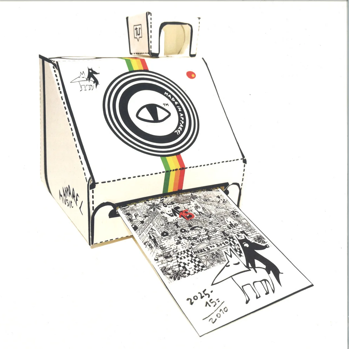 Back cover — Various — Apparel Music B-Day 15 (LP)
