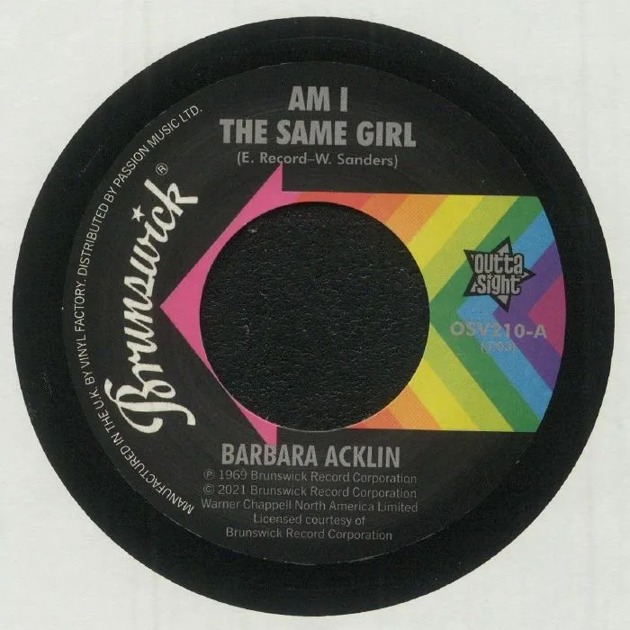 Лицевая сторона обложки — Barbara ACKLIN / YOUNG HOLT UNLIMITED — Am I The Same Girl