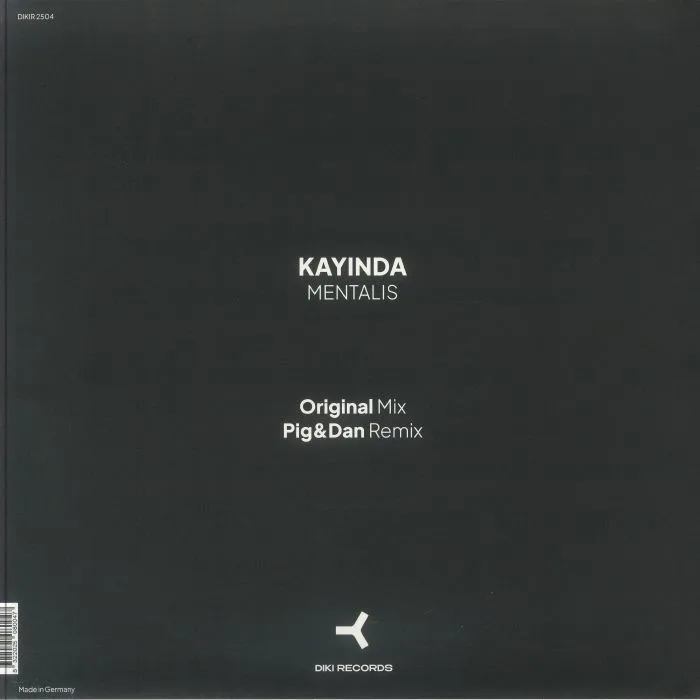 Back cover — KAYINDA — Mentalis