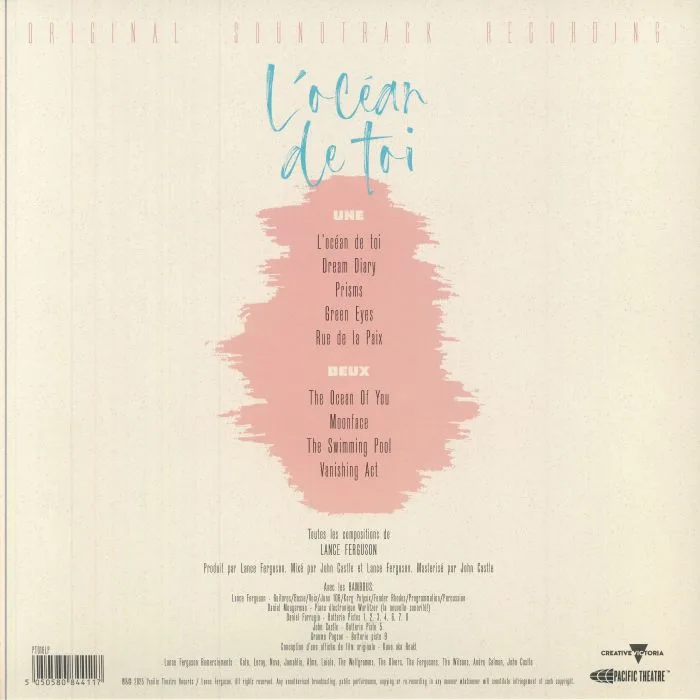 Back cover — Lance FERGUSON — L'Ocean De Toi