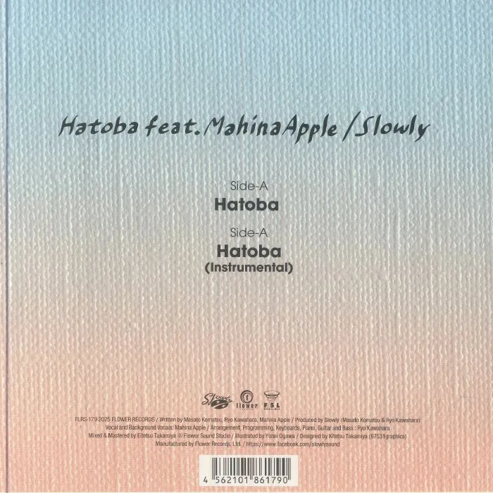 Обратная сторона обложки — SLOWLY feat MAHINA APPLE — Hatoba