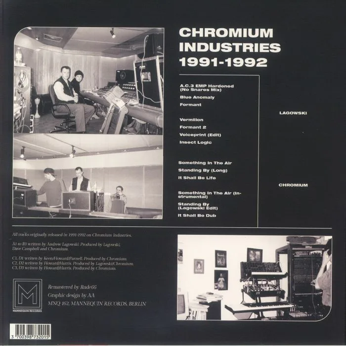 Back cover — LAGOWSKI / CHROMIUM — Chromium Industries 1990-1992