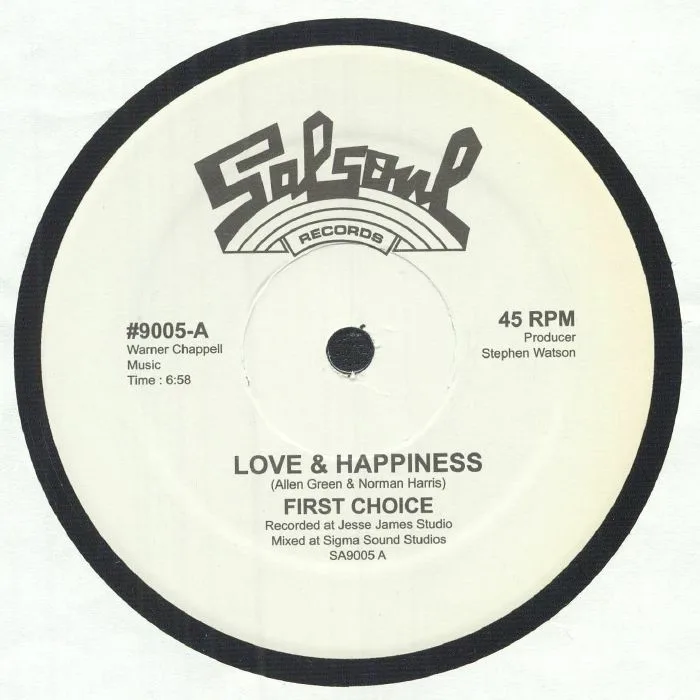 Лицевая сторона обложки — FIRST CHOICE — Love & Happiness
