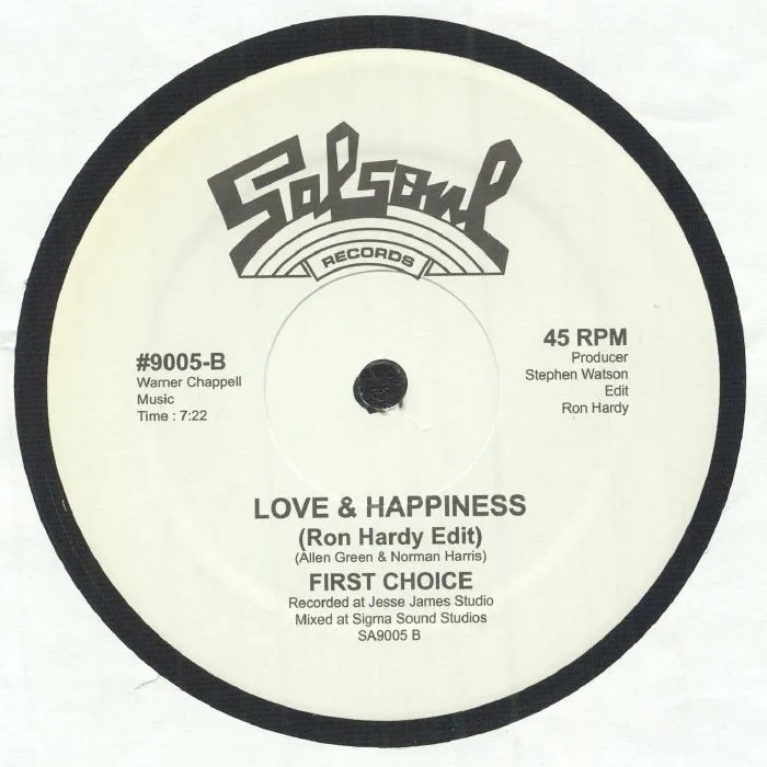 Обратная сторона обложки — FIRST CHOICE — Love & Happiness