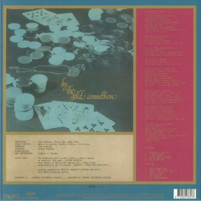Back cover — The GOLD CONNECTION — Gold Connection (reissue)