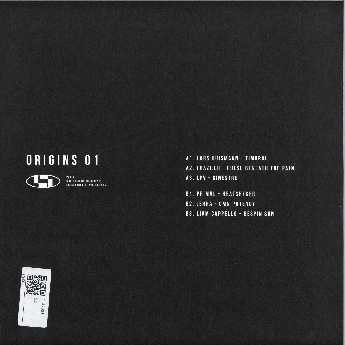 Back cover — Various — ORIGINS 01