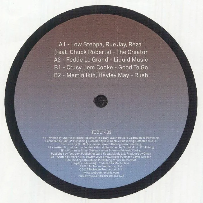 Back cover — LOW STEPPA / RUE JAY / REZA / ALE FEDDE LE GRAND / CRUSY / JEM COOKE / MARTIN IKIN / HAYLEY MAY — Toolroom Sampler Vol 23