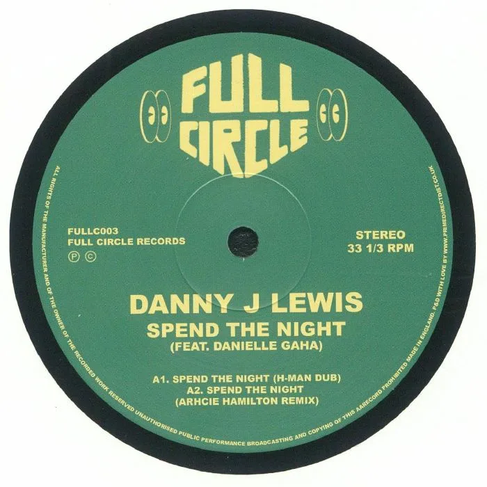 Front cover — Danny J LEWIS feat DANIELLE GAHA — Spend The Night