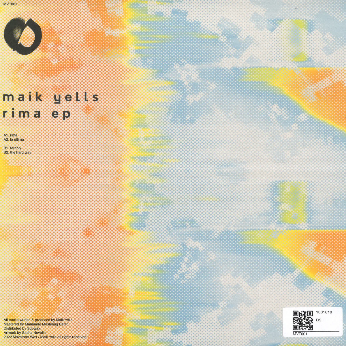 Обратная сторона обложки — Maik Yells — Rima EP