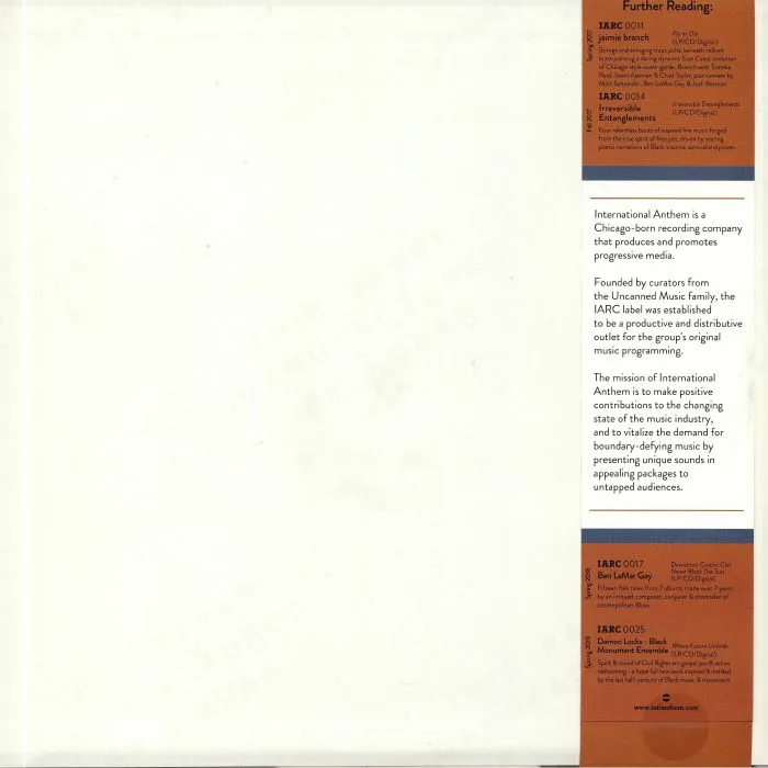 Back cover — ANGEL BAT DAWID — The Oracle