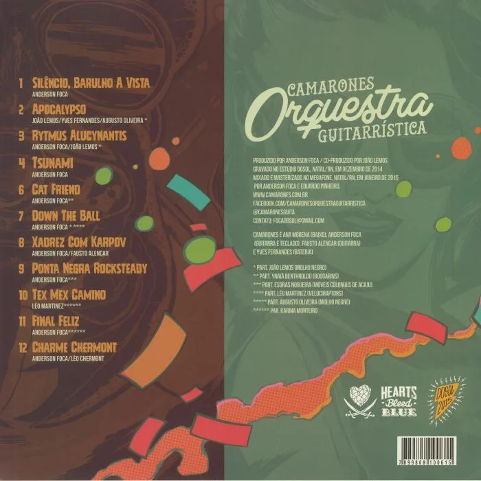 Back cover — CAMARONES ORQUESTRA GUITARRISTICA — Rytmus Alucynantis