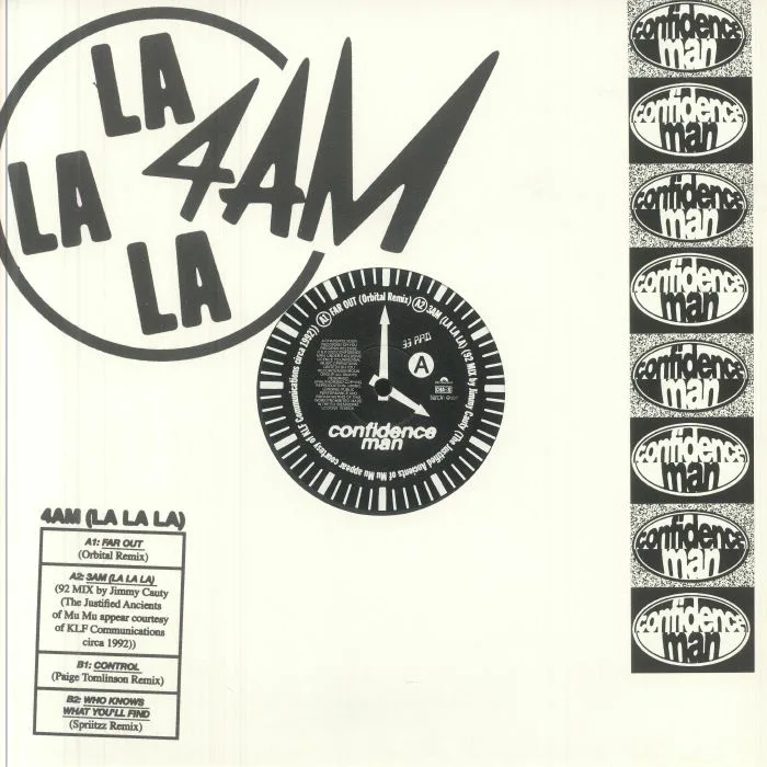 Front cover — CONFIDENCE MAN — 4am (La La La) (Record Store Day RSD 2025)