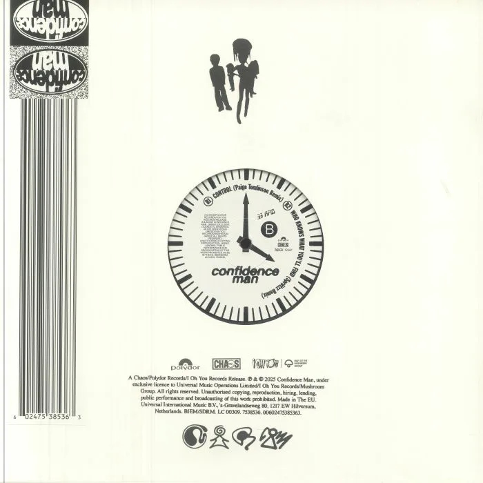 Back cover — CONFIDENCE MAN — 4am (La La La) (Record Store Day RSD 2025)