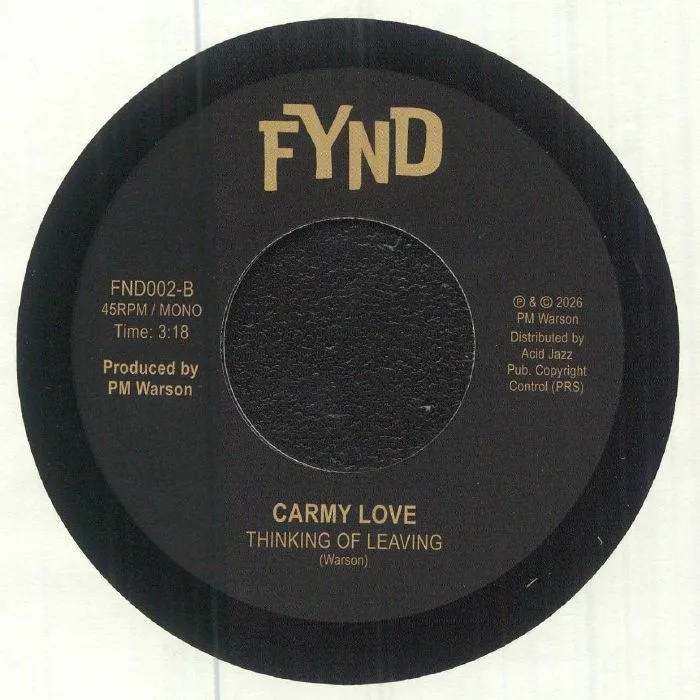 Back cover — Carmy LOVE / FYND — You Gotta Understand