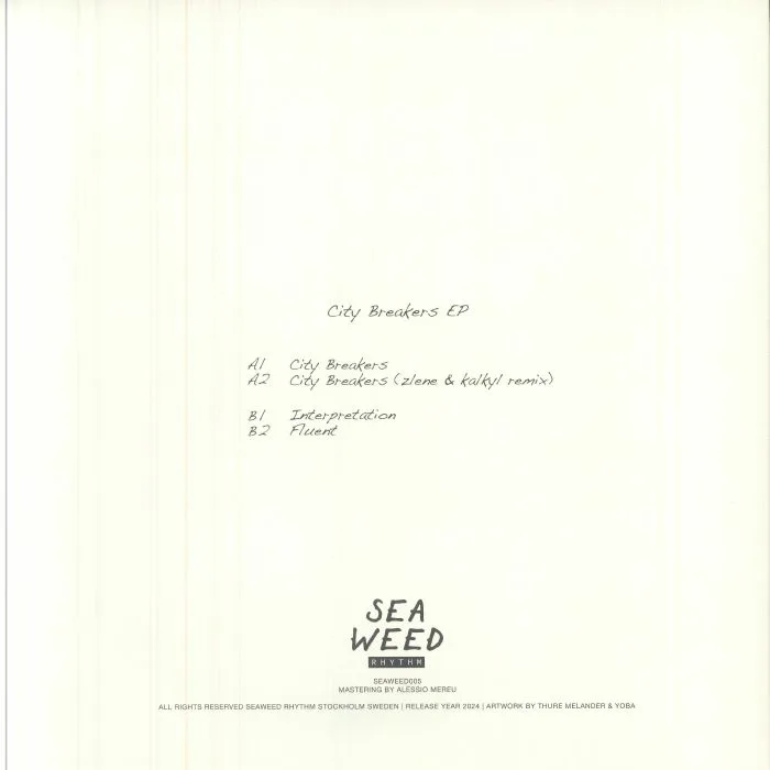 Back cover — YOBA — City Breakers EP