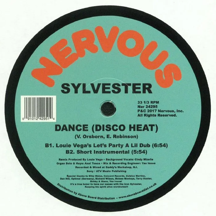 Back cover — SYLVESTER — Dance (Disco Heat)