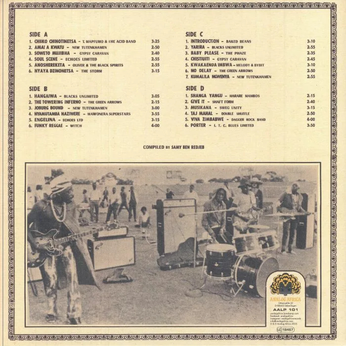 Обратная сторона обложки — VARIOUS — Roots Rocking Zimbabwe: The Modern Sound Of Harare' Townships 1975-1980