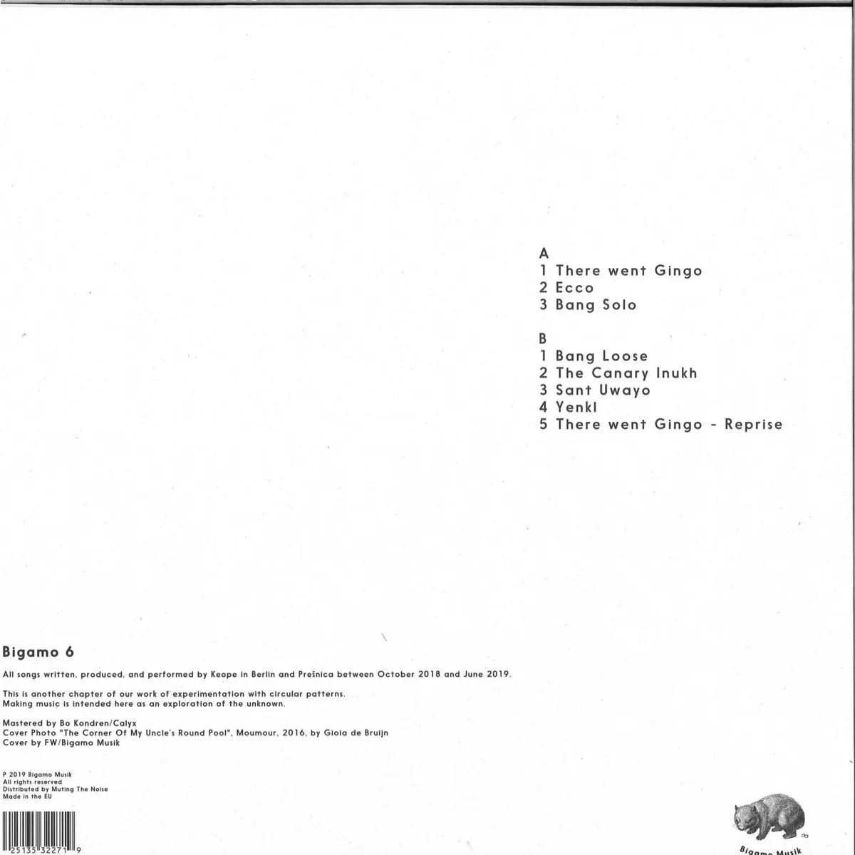 Back cover — Keope — Triangulo