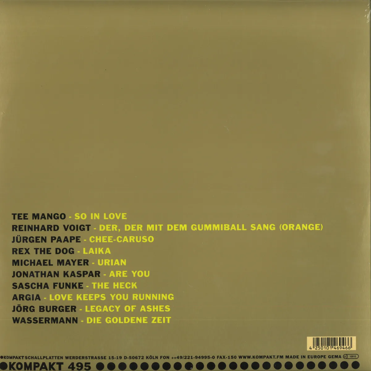 Обратная сторона обложки — Various — Total 24 LP 2x12"