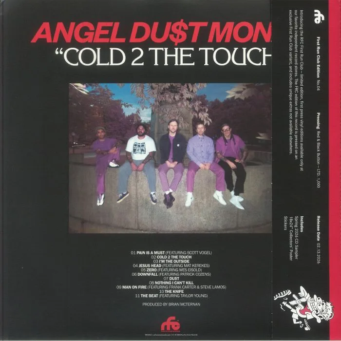 Back cover — ANGEL DUST — Cold 2 The Touch