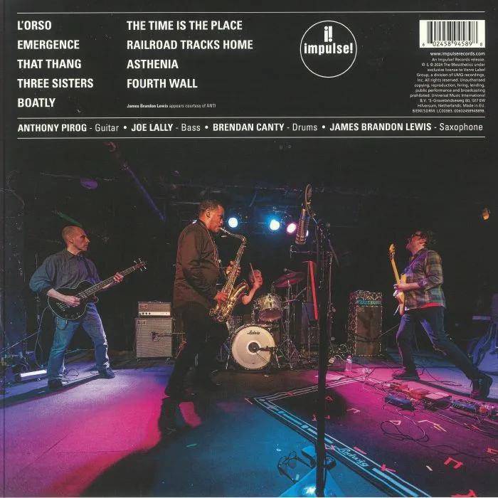 Обратная сторона обложки — The MESSTHETICS / JAMES BRANDON LEWIS — The Messthetics & James Brandon Lewis