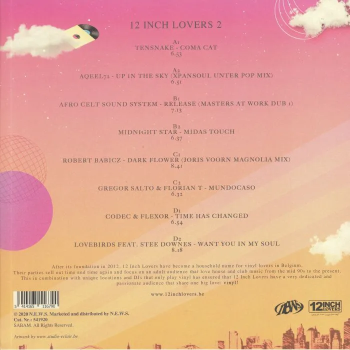 Back cover — VARIOUS — 12 Inch Lovers 2