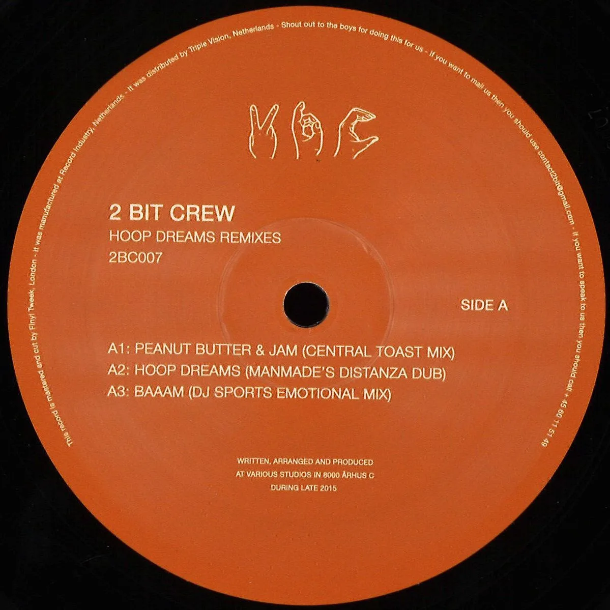 Front cover — 2 Bit Crew — Hoop Dream Remixes