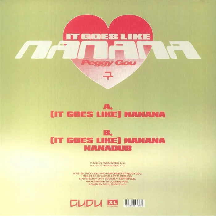 Back cover — Peggy GOU — (It Goes Like) Nanana