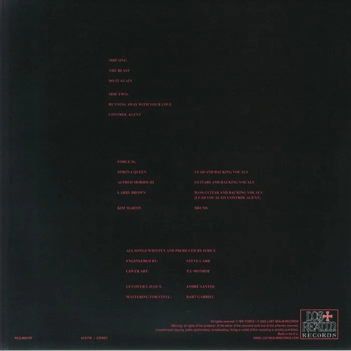 Back cover — FORCE — Force (remastered)
