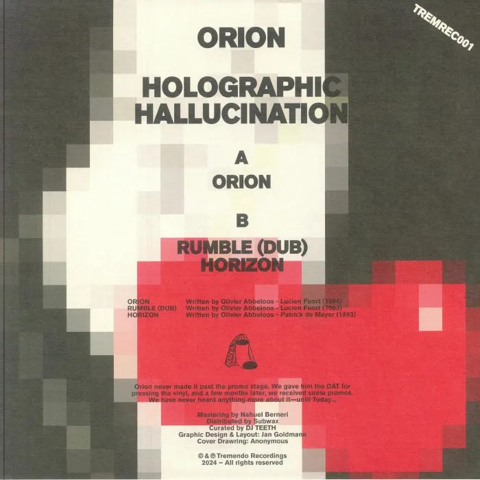 Обратная сторона обложки — HOLOGRAPHIC HALLUCINATION — Orion
