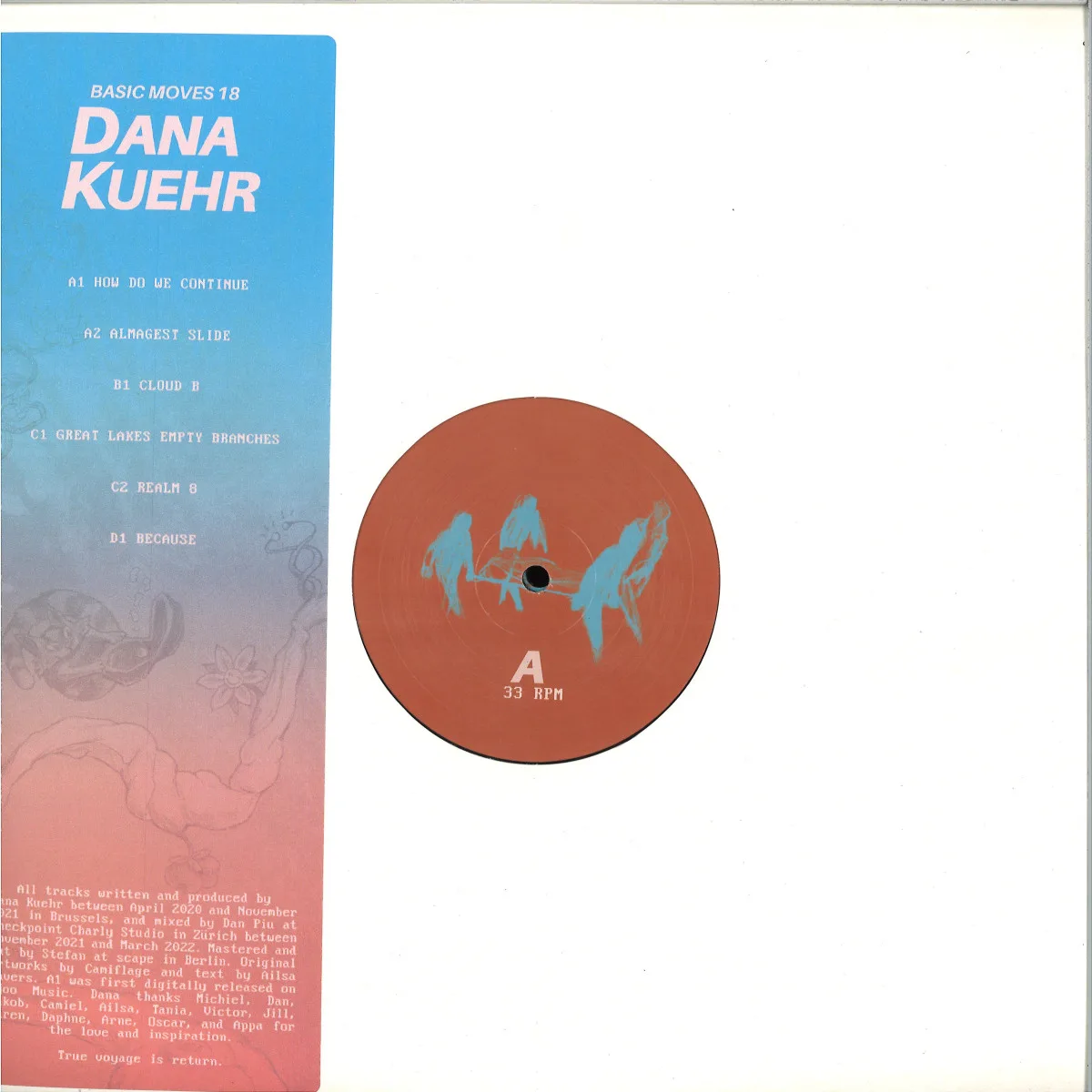 Лицевая сторона обложки — Dana Kuehr — How Do We Continue LP 2x12"