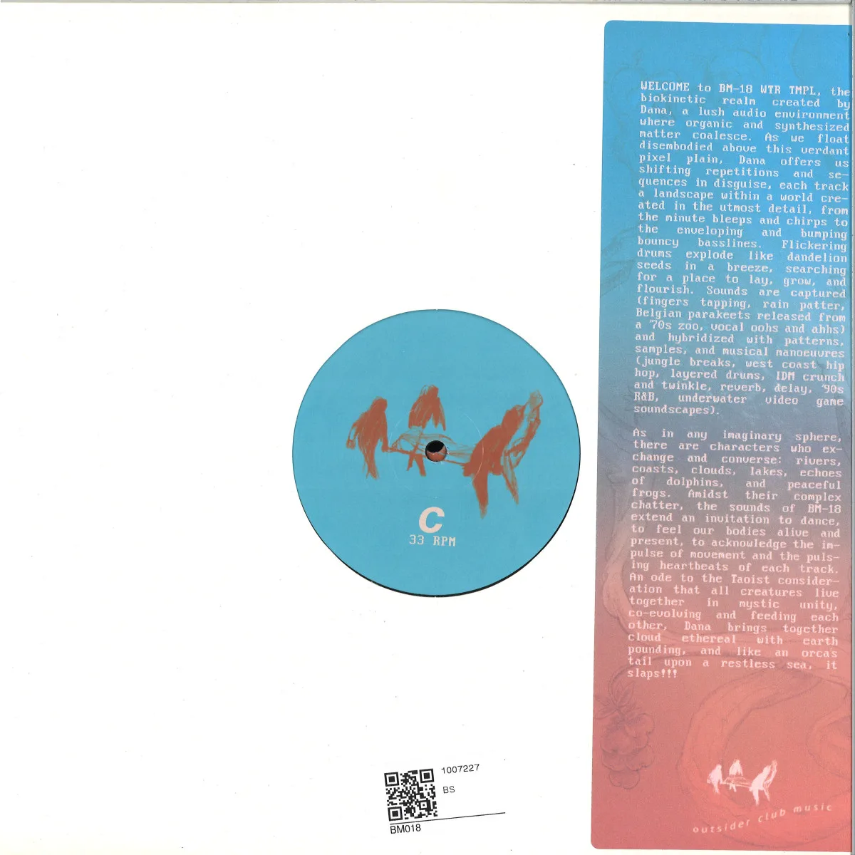 Обратная сторона обложки — Dana Kuehr — How Do We Continue LP 2x12"