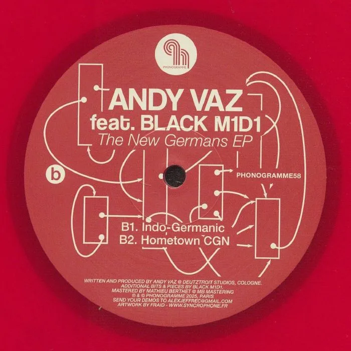 Back cover — Andy VAZ feat BLACK M1D1 — The New Germans EP