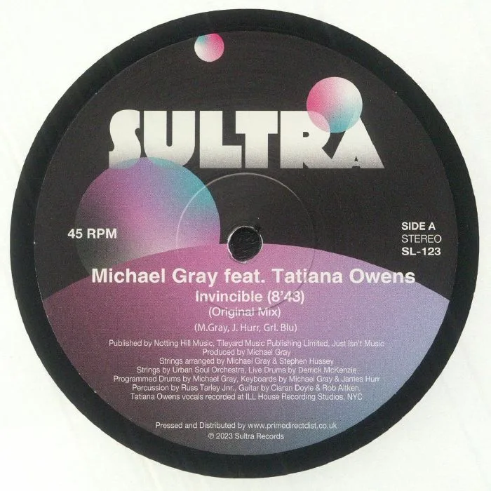 Front cover — Michael GRAY feat TATIANA OWENS — Invincible