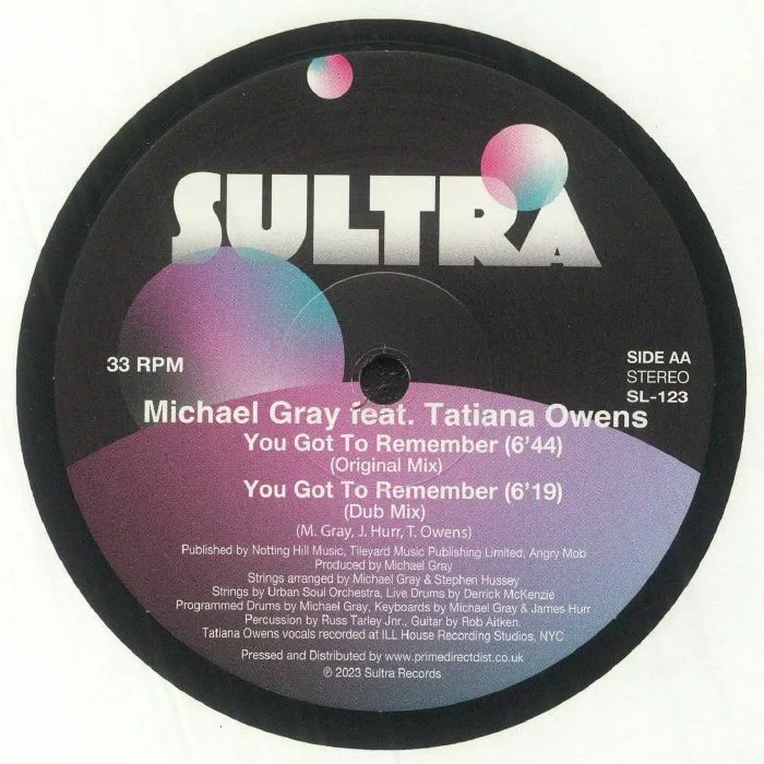 Back cover — Michael GRAY feat TATIANA OWENS — Invincible