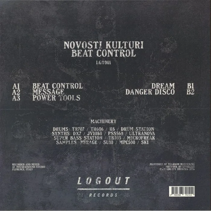 Обратная сторона обложки — NOVOSTI KULTURI — Beat Control