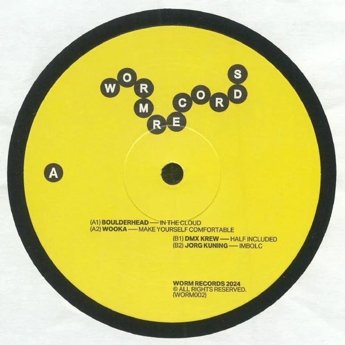 Front cover — BOULDERHEAD / WOOKA / DMX KREW / JORG KUNING — Worm Records 002