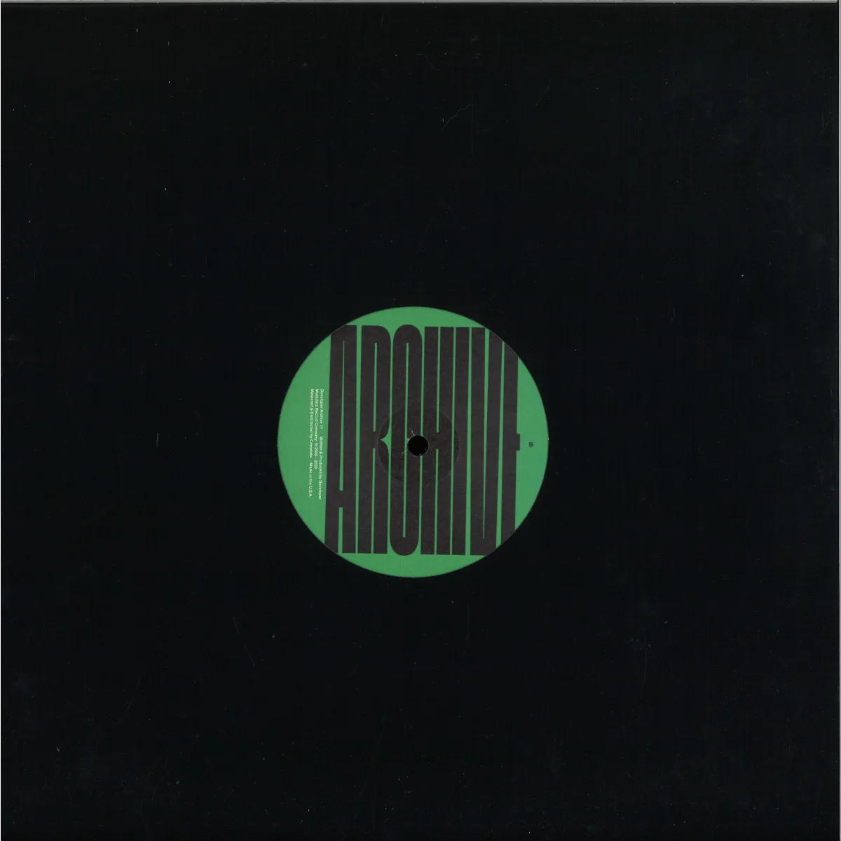 Back cover — Developer — Archive 011