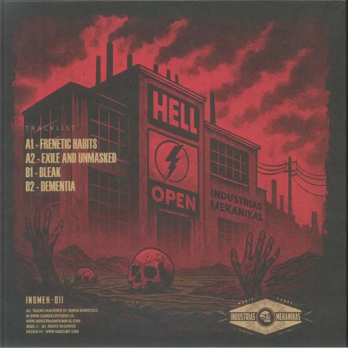 Back cover — ASYMETRIC80 — Frenetic Habits EP