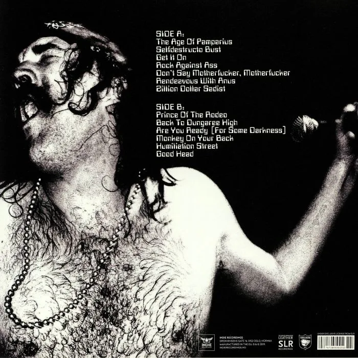 Обратная сторона обложки — TURBONEGRO — Apocalypse Dudes (reissue)