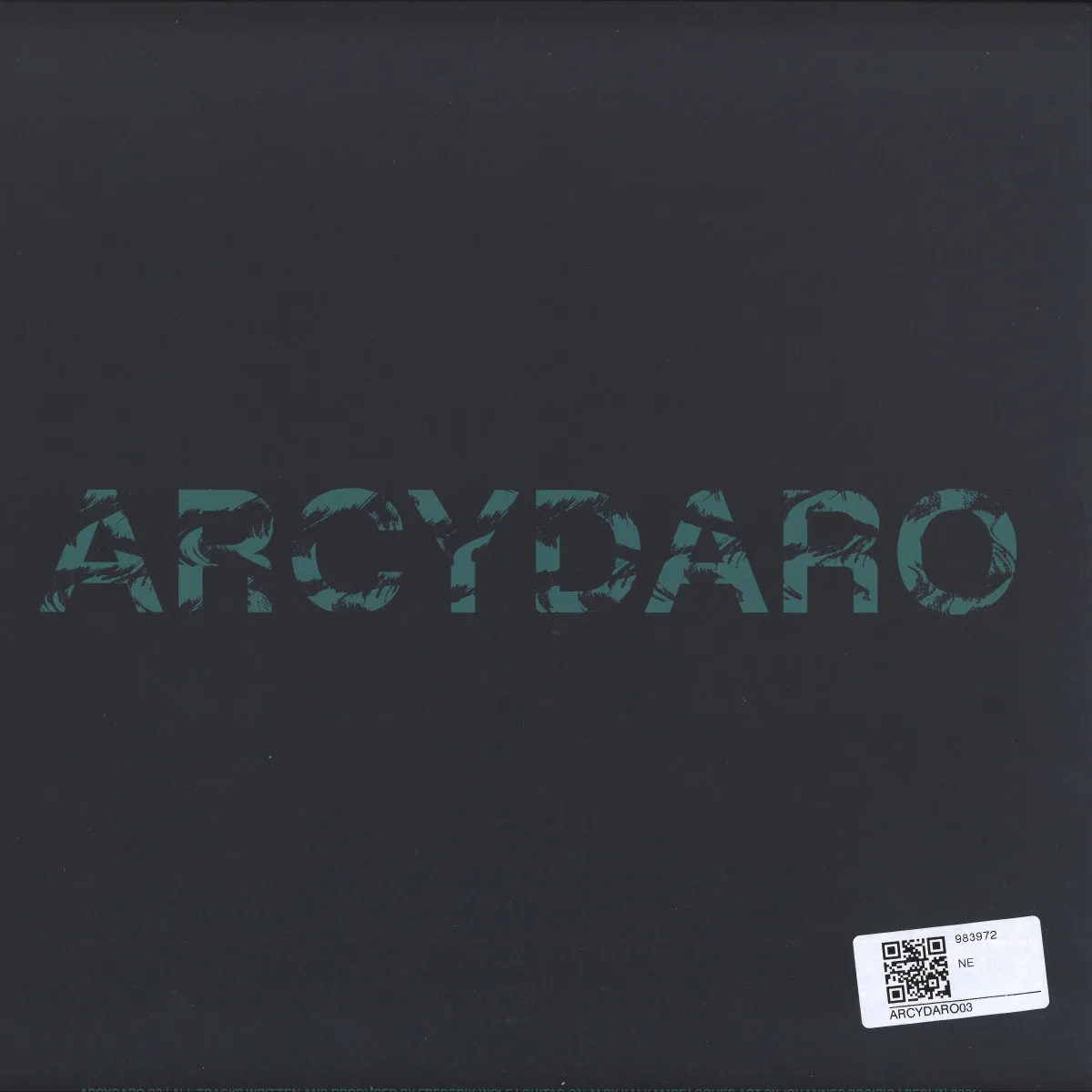 Обратная сторона обложки — ARCYDARO — ARCYDARO 03