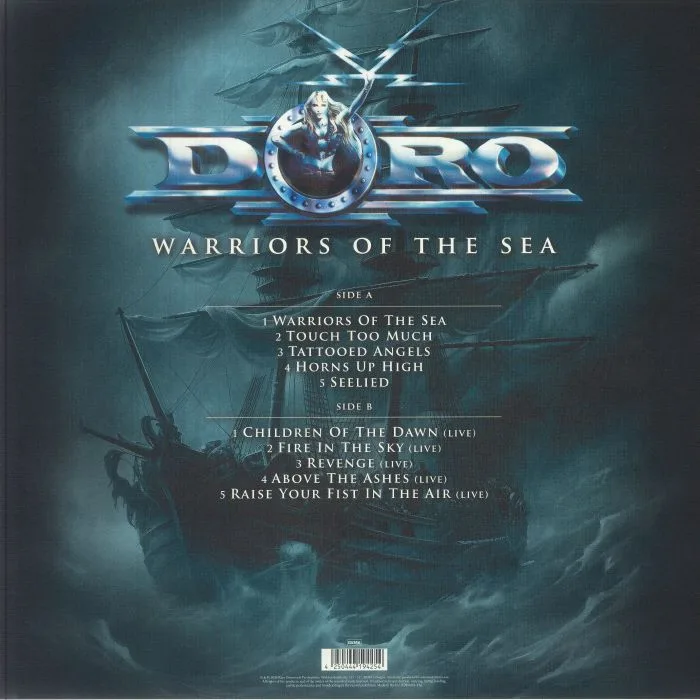 Обратная сторона обложки — DORO — Warriors Of The Sea