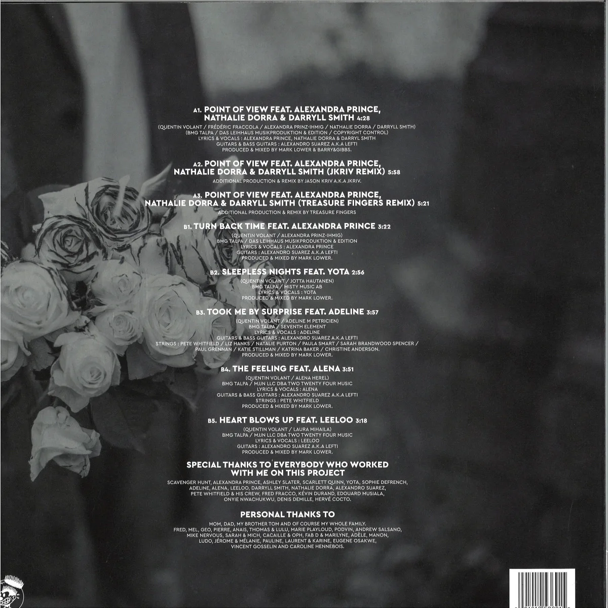 Back cover — Mark Lower — Blurry Dreams Of You