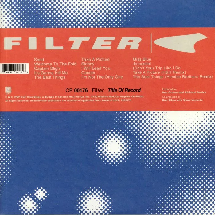 FILTER — Title Of Record (20th Anniversary Deluxe Edition) (reissue)