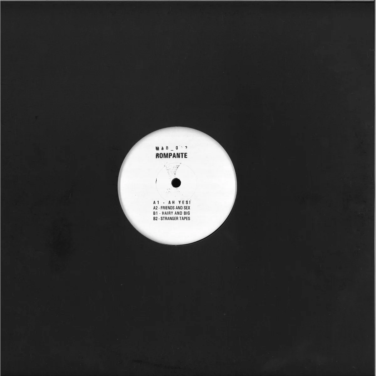 Обратная сторона обложки — Rompante — MAD002 EP