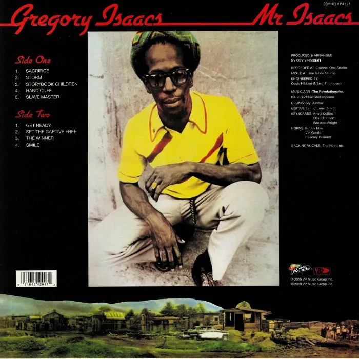 Обратная сторона обложки — Gregory ISAACS — Mr Isaacs (remastered)