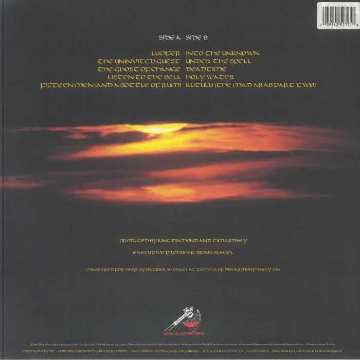 Back cover — MERCYFUL FATE — Into The Unknown (reissue)