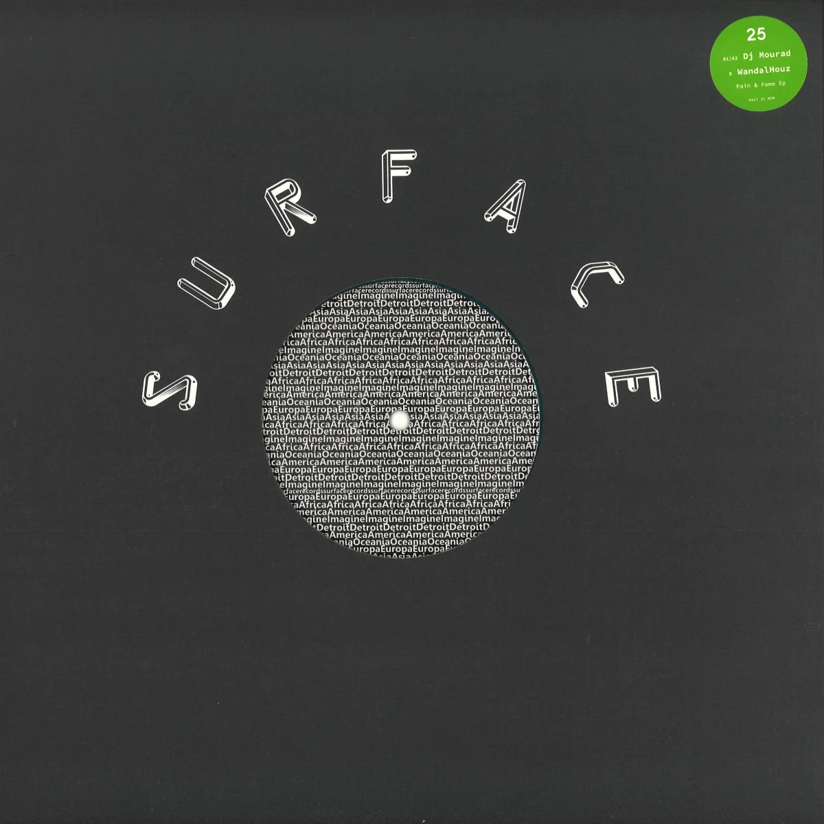 Back cover — Dj Mourad Sliti — Pain & Frame EP