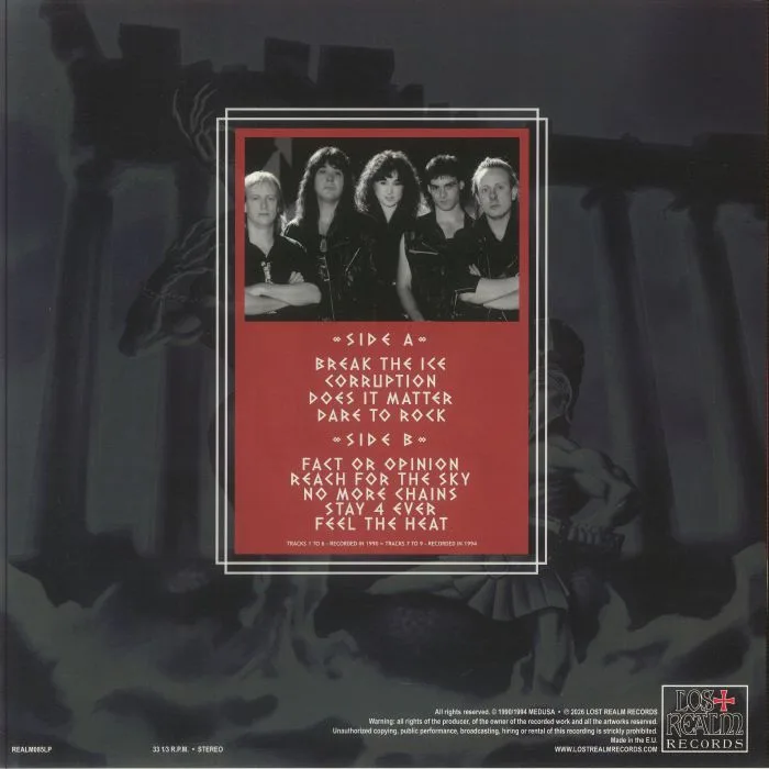 Обратная сторона обложки — MEDUSA — Dare To Rock (reissue)